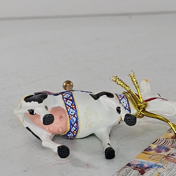 Cow Parade Mini Moo Carousel Cow Figurine 2002 #23124 - Picture 7 of 8